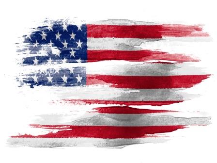 sliten usaflagga